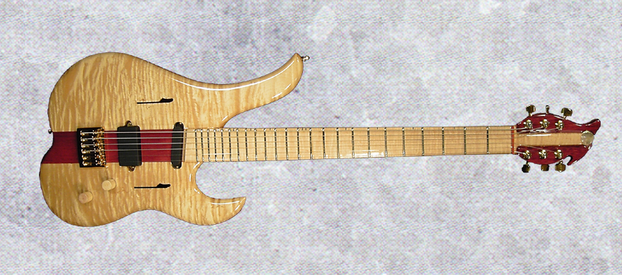 Flame Maple Baritone Guitar